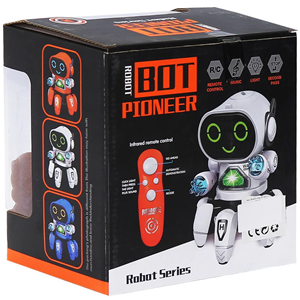 ربات کنترلی شش پا موزیکال و رقصنده سفید Dancing ROBOT on remote control RC music light white -اسباب بازی